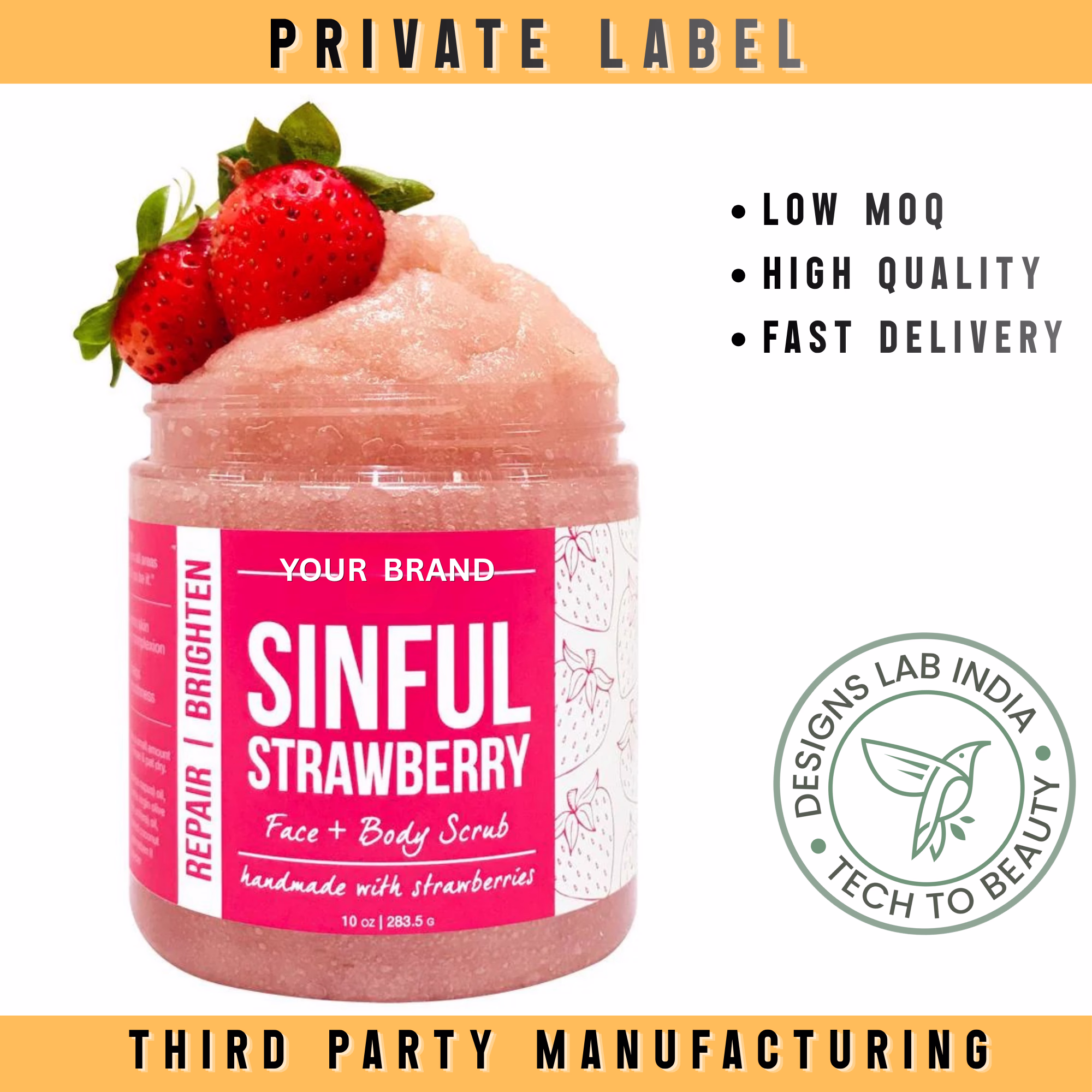 Strawberry Sugar Face & Body Scrub
